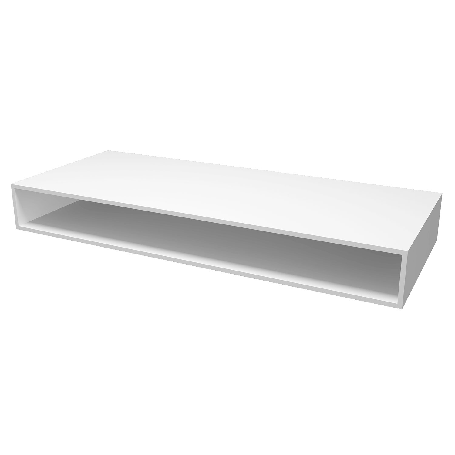 Open Wall Counter 48 X 20 In Matte White
